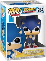 Funko Pop GAMES: Sonic - Sonic w/Emerald Azul 284