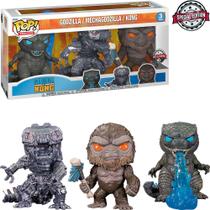 Funko Pop Godzilla vs Kong Pack com 3 Bonecos 60138 Colecionavel Funko Pop Godzilla vs Kong Pack com 3 Bonecos 60138 Colecionavel