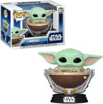 Funko Pop Grogu 823 no Carrinho Star Wars The Mandalorian and Grogu