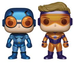 Funko Pop! Heroes DC - Boneco de Vinil Booster Dourado e Besouro Azul