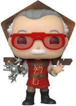 Funko Pop! Ícones: Stan Lee - Stan Lee em Ragnarok Outfit, Multicolor