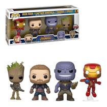 Funko Pop! Iron Man Captain America Thanos Groot 4 Pack