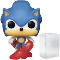 Funko Pop! Jogos: Sonic 30 Aniversário - Sonic Correndo (com Case Protetora)