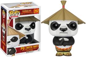 Funko POP Kung Fu Panda - Po com Hat, Multicolor, 3,75"