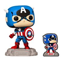 Funko Pop Marvel A60 Comic Captain America C/Pin - 1290