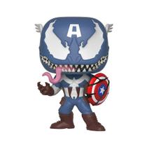 Funko POP! Marvel - Boneco de Vinil Colecionável Venom e Capitão América