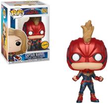 Funko Pop! Marvel: Capitã Marvel - Capitã Marvel Mascarado Chase Bobblehead