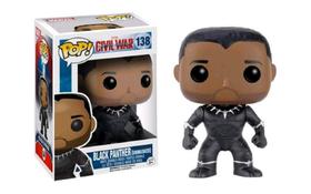 Funko Pop! Marvel: Capitão América vs Pantera Negra (Sem Máscara) - Edição Limitada 138