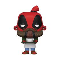 Funko Pop! Marvel: Deadpool 30th - Coffee Barista Multicolor, 3,75 polegadas