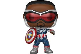 Funko Pop! Marvel: Falcão e O Soldado Invernal - Capitão América (Sam Wilson) com Shield, Year of The Shield Amazon Exclusive