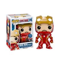 Funko pop marvel iron man capitao america civil war exclusivo 136