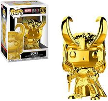 Funko Pop Marvel: Marvel Studios 10 - Loki (Gold Chrome) Figura Colecionável, Multicolor