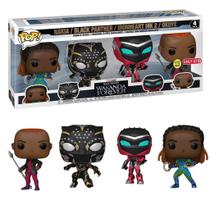 Funko Pop Marvel Pantera Negra 69112 Edição Especial c/ 4
