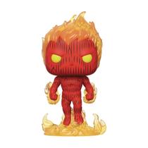 Funko Pop! Marvel: Quarteto Fantástico - Tocha Humana, Multicolor, Modelo:44987