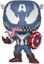 Funko Pop Marvel: Venom - Venom Captain America Figura Colecionável, Multicolor