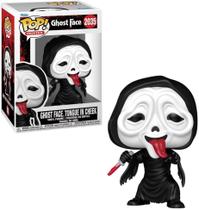 Funko Pop Movies Ghost Face 2035 Com Lingua de Fora Tougue in Cheek Em Tom de Brincadeira