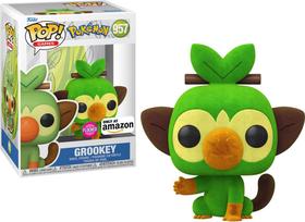 Funko Pop! Pokémon Grookey 957 Exclusivo Flocked