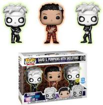 Funko pop saturday night live david s. pumpkins w/ skeletons glow exclusivo 3 pack