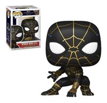 Funko pop spider-man 911 black & gold suit marvel studios spider-man no way home homem aranha