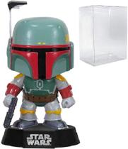 Funko Pop! Star Wars: Boba Fett 08 Vinil Bobble-Head Figure (Empacotado com Caixa Pop Box Protector Case)