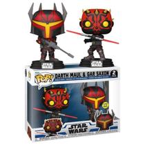 Funko POP Star Wars - Darth Maul e Gar Saxon (Pacote com 2 Bonecos de Vinil)
