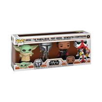 Funko Pop Star Wars The Mandalorian 4 Pack Glows in The Dark