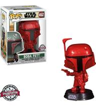 Funko Pop Star Wars The Mandalorian Boba Fett Red Chrome