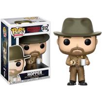 Funko Pop! Stranger Things - Hopper com Donut - Boneco Colecionável