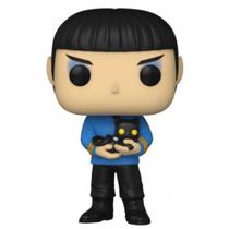 Funko POP! Televisão 1142 Série Original Star Trek Spock com Gato - Funko Exclusive