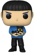 Funko POP! Televisão 1142 Série Original Star Trek Spock com Gato - Funko Exclusive