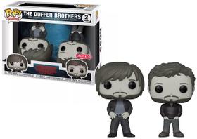 Funko Pop! Televisão: Stranger Things - The Duffer Brothers (de cabeça para baixo) - Boneco de vinil colecionável exclusivo da Target - Pacote com 2