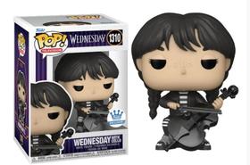 Funko Pop The Addams Family Wednesday With Cello 1310Detalhe Funko Pop The Addams Family Wednesday With Cello 1310Detalhe
