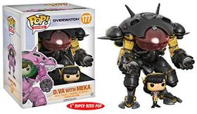 Funko Pop! Vinil Overwatch Fibra de Carbono D.Va & MEKA Buddy