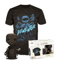 Funko Tees Harry Potter: Dementador (Glows In The Dark) & Camiseta Tamanho GG