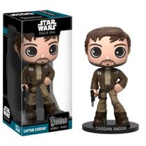 Funko Wacky Wobbler Star Wars Rogue One Capitao Cassian Andor Bobblehead Vinil Funko Wacky Wobbler Star Wars Rogue One Capitao Cassian Andor Bobblehead Vinil