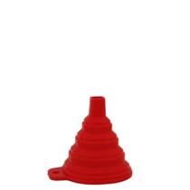 Funnel Funil em Silicone Retratil Vermelho