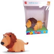 Funny zoo leão de brinquedo em vinil animais infantil - BEE TOYS