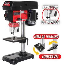 Furadeira De Bancada Kajima FB1300 Elétrica Bivolt 1/3HP Furos 50mm Mandril 1,5 a 13mm 5 Velocidades