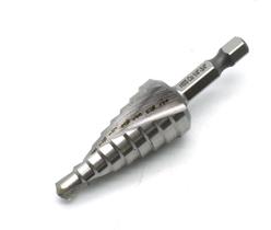 Furadeira de degrau TEMO M35 Cobalt Spiral Flute de 6,4 mm a 19 mm Hex