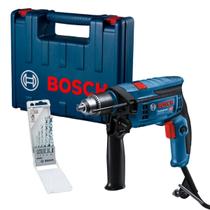Furadeira de Impact 220V Bosch GSB13RE- 750W 5 brocas e mal.