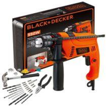 Furadeira de impact 550w 220v c82 acess blackdecker hd555k88 - Black Decker - Black+Decker