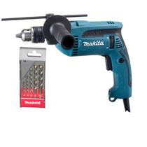 Furadeira de Impacto 1/2" 760W HP1640-L Com jogo de Brocas Makita