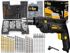 Furadeira De Impacto 10mm 3/8 Pol 550w + Jogo Brocas Buchas 300 Peças