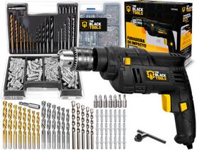 Furadeira De Impacto 10mm 3/8 Pol 550w + Jogo Brocas Buchas 300 Peças