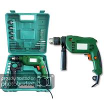 Furadeira De Impacto 110v 13mm Com Kit Acessórios 28pcs + Maleta Hongda