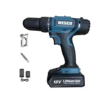 Furadeira de Impacto 13mm Wesco Profissional a Bateria 18V Furadeira de Impacto 13mm Wesco Profissional a Bateria 18V