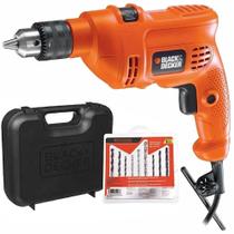 Furadeira de Impacto 3/8" 10mm 560 Watts + 9 Brocas e Maleta 220 Volts - TM500KB9 - BLACK & DECKER Furadeira de Impacto 3/8" 10mm 560 Watts + 9 Brocas e Maleta 220 Volts - TM500KB9 - BLACK & DECKER