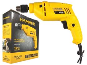 Furadeira De Impacto 570w 10mm Hammer FI-2000 2800rpm