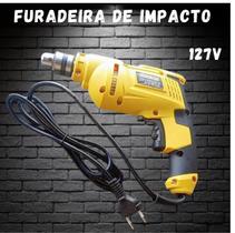 Furadeira de Impacto 600W Amarela 127V Potente e Compacta
