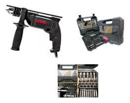 Furadeira De Impacto 650w Kress Ku310l + Kit 125 Pcs Wesco Furadeira De Impacto 650w Kress Ku310l + Kit 125 Pcs Wesco